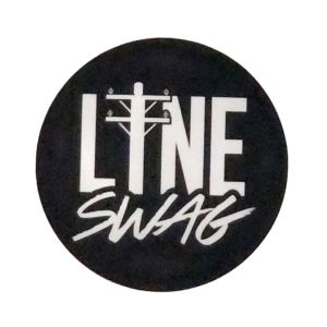 Line Swag sticker white